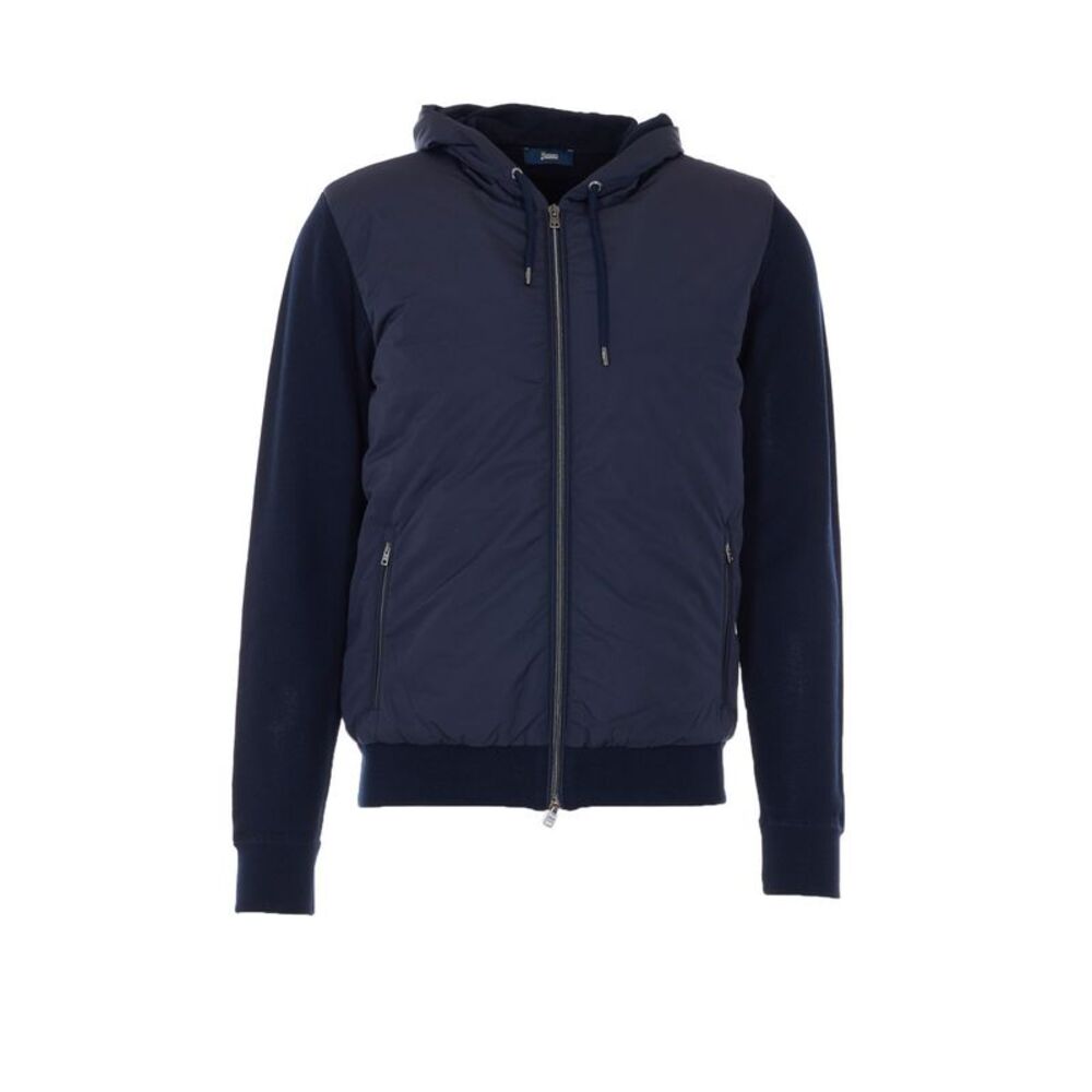 Herno Men Nylon And Pique' Knit Cardigan